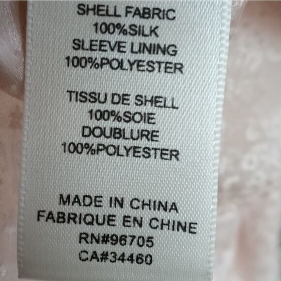 Rebecca Taylor Sz. 2 Glitter Print Ruched Sleeve Top - Picture 11 of 15